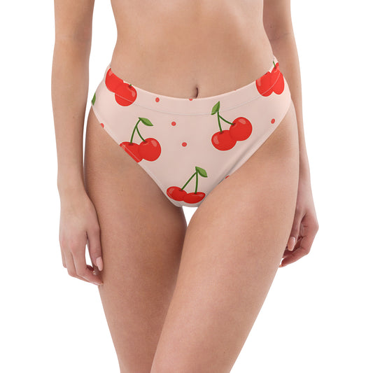 Women's All-Over Print Recycled High-Waisted Bikini Bottom