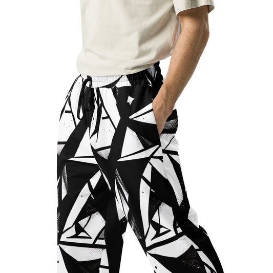 All-Over Print Men's Wide-Leg Joggers