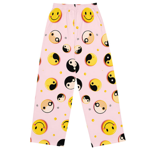 All-Over Print Men's Wide-Leg Pants