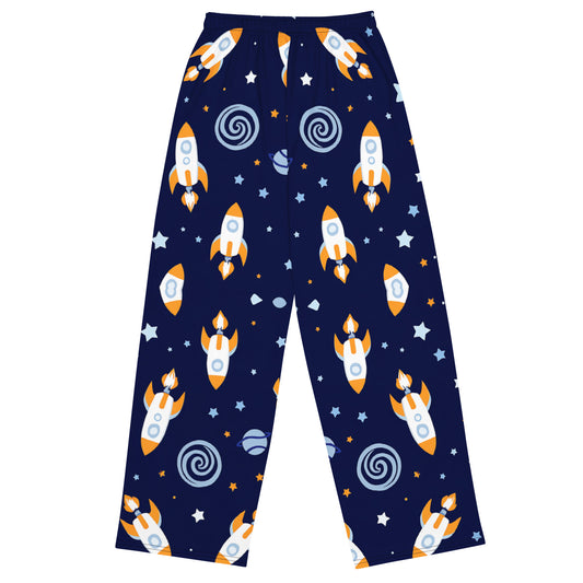 Men's - All-Over Print Wide-Leg Pants