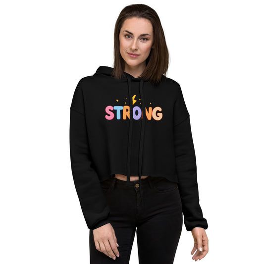 Women's Cropped Hoodie Black
