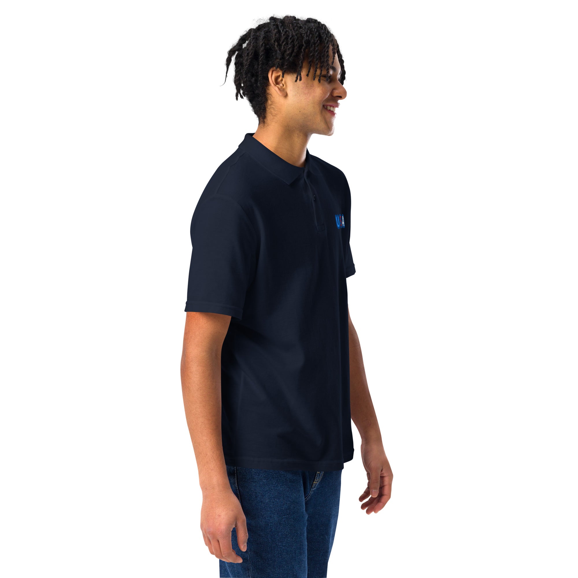 Men's Embroidered Polo Shirts – Premium Pique Polo Style – Bask